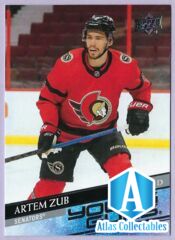 2020-21 Upper Deck Young Guns #710 Artem Zub Ottawa Senators